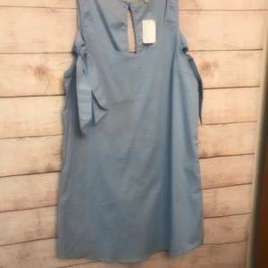 Charlotte Russe NWT Light Blue Cold Shldr Dress Sm